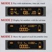 Smart Electronic Drum Pad with Display Metronome Speed Vocal Count Rechargeable-Black