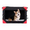 Dog Cat Pet Crate Cage Bird Rabbit Hutch Puppy Bunny Carrier Travel Indoor Car Outdoor Soft Folding Medium Black