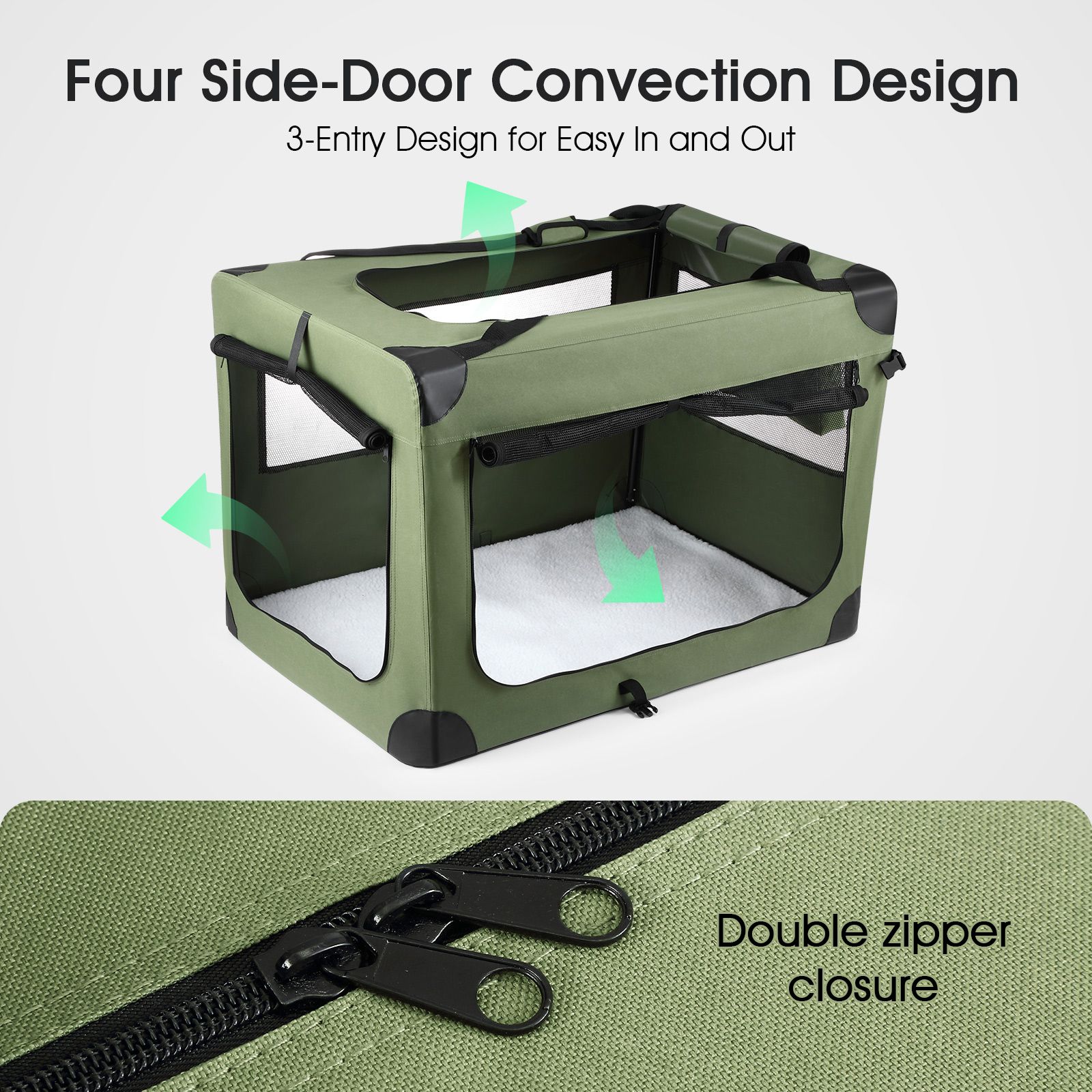 Picture of Soft Dog Crate Kennel Pet Cage Cat Travel Carry Bag Extra Large Puppy ...