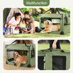 Soft Dog Crate Kennel Pet Cage Cat Travel Carry Bag Extra Large Puppy Carrier Foldable Portable Green 3XL