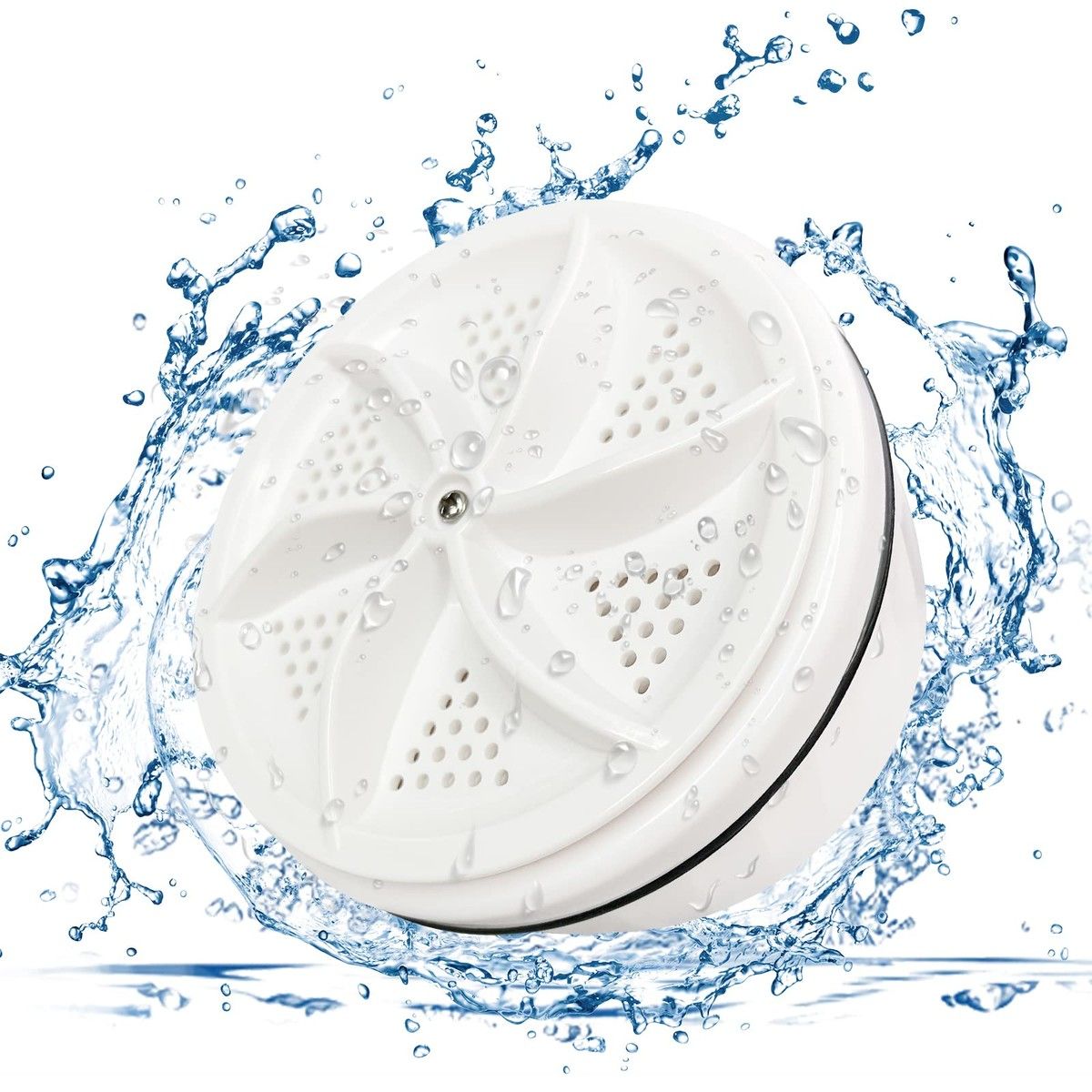Mini Portable Washing Machine,Portable Washing Machine for Sink,Mini Dishwashers,Turbine Mini Washing Machine with USB,Suitable for Home,Business,Travel,College Room,RV,Apartment (White)