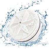 Mini Portable Washing Machine,Portable Washing Machine for Sink,Mini Dishwashers,Turbine Mini Washing Machine with USB,Suitable for Home,Business,Travel,College Room,RV,Apartment (White)
