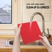 Silicone Trivet Mats - 4 Heat Resistant Pot Holders,Multipurpose Non-Slip Hot Pads for Kitchen Potholders,Hot Dishers,Jar Opener,Spoon Holder,Food Grade Silicone & BPA Free (Red)