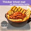 Silicone Trivet Mats - 4 Heat Resistant Pot Holders,Multipurpose Non-Slip Hot Pads for Kitchen Potholders,Hot Dishers,Jar Opener,Spoon Holder,Food Grade Silicone & BPA Free (Grey)