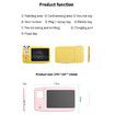 Talking Flash Cards with LCD Writing Tablet 224 Sight Words Montessori Educational Toys for Kids Age 3+(Yellow)