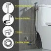 Handheld Bidet Sprayer Adjustable Water Pressure Control with Bidet Hose,Stainless Steel Brushed Nickel Cloth Diaper Bidet Toilet Sprayer (2 Pack)