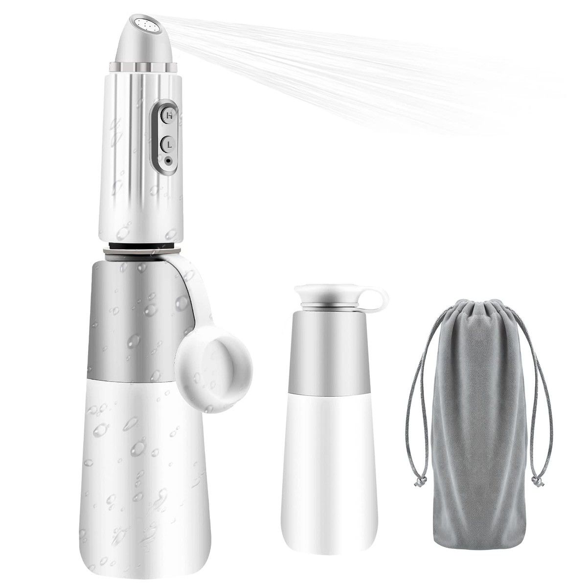 Portable Bidet,Electric Rechargeable Mini Handheld Travel Bidet Sprayer with Travel Bag for Personal Cleaning (Grey)