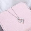 Mothers Day Gift Ideas New Hollow Zirconia Love Necklace Female Necklace Card Gift Box
