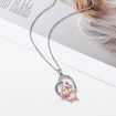 Mothers Day Gift Ideas Pendant Copper Zirconia Necklace Birthday Gifts for Mom Women From Daughter