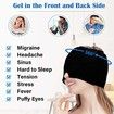 Migraine Relief Cap-Ice Hats for Migraines, Headache Relief Cap for Tension Puffy Eyes Pink