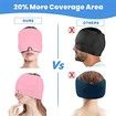 Migraine Relief Cap-Ice Hats for Migraines, Headache Relief Cap for Tension Puffy Eyes Pink