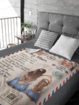To My Mom Mother's Day GiftLove Your Daughter Letter Blanket Mat Gift （50x60in）