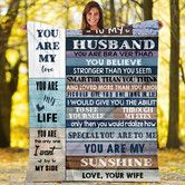 Fleece Blanket to My My Husband  Anniversary Valentines Gifts for Husband Boyfriend, Blankets Gifts to My HusbandFlannel Blanket Gifts