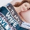 Fleece Blanket to My My Husband Anniversary Valentines Gifts for Husband Boyfriend, Blankets Gifts to My HusbandFlannel Blanket Gifts