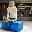 Moving Boxes Heavy Duty Extra Large Storage Bags, Blue Moving Bags Totes with Zippers 4 Pack