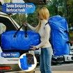 Moving Boxes Heavy Duty Extra Large Storage Bags, Blue Moving Bags Totes with Zippers 4 Pack