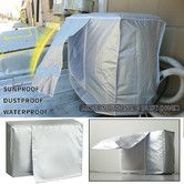 Air Conditioner Cover Outdoor Device Cover Main Machine Cover Waterproof Anti-Dust Anti-Snow Cleaning Bag Protector Size A