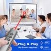 Rechargeable Red Laser Pointer for Presentation,Clicker for PowerPoint Presentations,USB-C/A Power Point Clicker,Wireless Presenter Remote for Computer/Mac/PPT/Google Slide Advancer