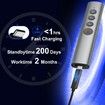 Rechargeable Red Laser Pointer for Presentation,Clicker for PowerPoint Presentations,USB-C/A Power Point Clicker,Wireless Presenter Remote for Computer/Mac/PPT/Google Slide Advancer