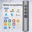 Rechargeable Red Laser Pointer for Presentation,Clicker for PowerPoint Presentations,USB-C/A Power Point Clicker,Wireless Presenter Remote for Computer/Mac/PPT/Google Slide Advancer