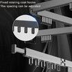Balcony Clothes Drying Rack Folding Clothes Hanger Invisible Retractable Wall Mount Clothes Hanger Indoor Household Organization
