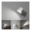 LED Wall Mounted Reading Lights,Wall Sconces with 3 Color Temperatures & 3 Brightness Levels Rechargeable Battery Magnetic Ball 360° Rotation Touch Control,Lamps for Kids Study Bedside Closet (White)