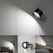 LED Wall Mounted Reading Lights,Wall Sconces with 3 Color Temperatures & 3 Brightness Levels Rechargeable Battery Magnetic Ball 360° Rotation Touch Control,Lamps for Kids Study Bedside Closet (Black)