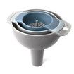 Kitchen Funnel with Detachable Strainer Filter, Small/Medium/Large Funnel for Filling Bottles with Oil, Liquid, Food, Powder