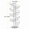 Spiral Design Metal Egg Skelter Dispenser Rack Storage Display Rack-Silver