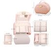 Jewelry Box 3 Tier Travel Jewelry Boxes Pu Leather Jewelry Handbag Organizer Gift for Her Mother day Pink