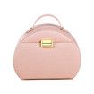 Jewelry Box 3 Tier Travel Jewelry Boxes Pu Leather Jewelry Handbag Organizer Gift for Her Mother day Pink