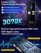 64GB Digital Voice Recorder for Lectures Meetings,Tape Recorder Audio Recording Device with Playback,3072kbps Dictaphone Sound Recorder,Password,Support TF Expansion