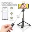 Selfie Stick Tripod with Fill Light,Aluminium Alloy Selfie Stick Tripod Stand & Phone Holder with Wireless Remote,Selfie Light,Compatible with iOS/Android