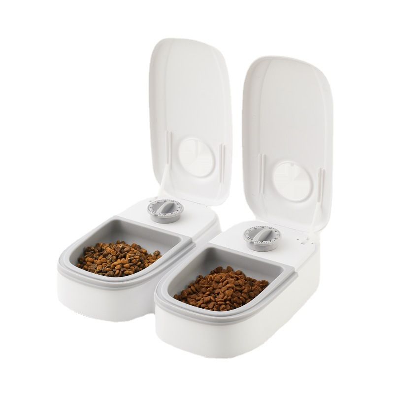 Digital Automatic Cat Feeder,Smart Pet Feeder with 48 Hour Timer, Dry and Wet Food Dispenser for Cats and Dogs