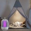 Bugs Zapper Insect Killer for Outdoor Indoor Insect Fly Trap for Home Kitchen Backyard Patio Electronic Light Bulb Lamp Low Noise Insect Zappers Killer
