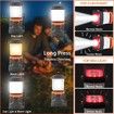 LED Camping Lantern,Rechargeable Flashlights with 3000LM,Dimmable Battery Powered Camping Lights,Daylight Warm Light 8 Modes,Portable Waterproof Tent Light (Orange)