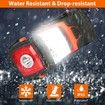 LED Camping Lantern,Rechargeable Flashlights with 3000LM,Dimmable Battery Powered Camping Lights,Daylight Warm Light 8 Modes,Portable Waterproof Tent Light (Orange)