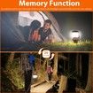LED Camping Lantern,Rechargeable Flashlights with 3000LM,Dimmable Battery Powered Camping Lights,Daylight Warm Light 8 Modes,Portable Waterproof Tent Light (Orange)