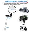 Universal Motorcycle Mirrors - 3 Inch Round Folding Bar End Side Mirror Compatible with Honda, Scooter, Suzuki, Yamaha, Kawasaki, Victory and More