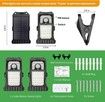 5 LED Solar Outdoor Motion Sensor Clip Lights Weatherproof Energy Efficient Garden Security Light 1 Pack