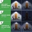 5 LED Solar Outdoor Motion Sensor Clip Lights Weatherproof Energy Efficient Garden Security Light 1 Pack