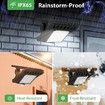 5 LED Solar Outdoor Motion Sensor Clip Lights Weatherproof Energy Efficient Garden Security Light 1 Pack