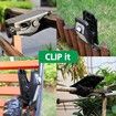 5 LED Solar Outdoor Motion Sensor Clip Lights Weatherproof Energy Efficient Garden Security Light 1 Pack
