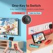 Switch Dock for Nintendo Switch and Switch OLED Foldable TV Dock with 45W PD Charging 4K HDMI Port