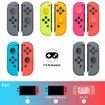 Joystick Replacement Cap Thumb Grip for Switch Joy-con Switch OLED & Switch Lite,Joycon Grip Button Stick Cover Switch Controller 3D Analog Cap Skin Replacement Part Repair Kit Accessories (Grey)