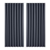 Artiss 2X Blockout Curtains Blackout Window Curtain Eyelet 300x230cm Charcoal