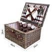 4 Person Picnic Basket Set with Blanket