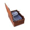 Alfresco 4 Person Picnic Basket Handle Baskets Outdoor Insulated Blanket