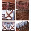 Alfresco 4 Person Picnic Basket Handle Baskets Outdoor Insulated Blanket