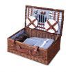 Alfresco 4 Person Picnic Basket Handle Baskets Outdoor Insulated Blanket